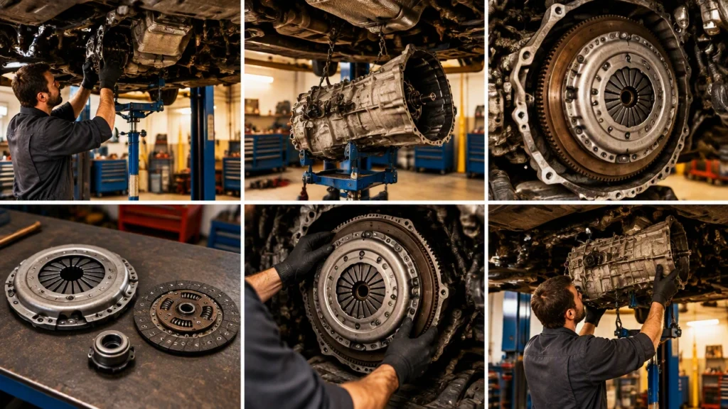 manual transmission clutch replacement steps