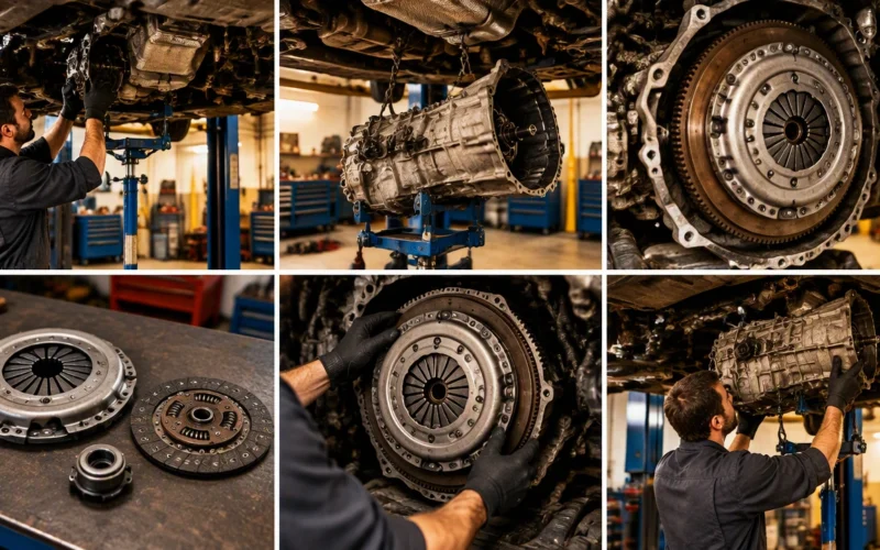 manual transmission clutch replacement steps