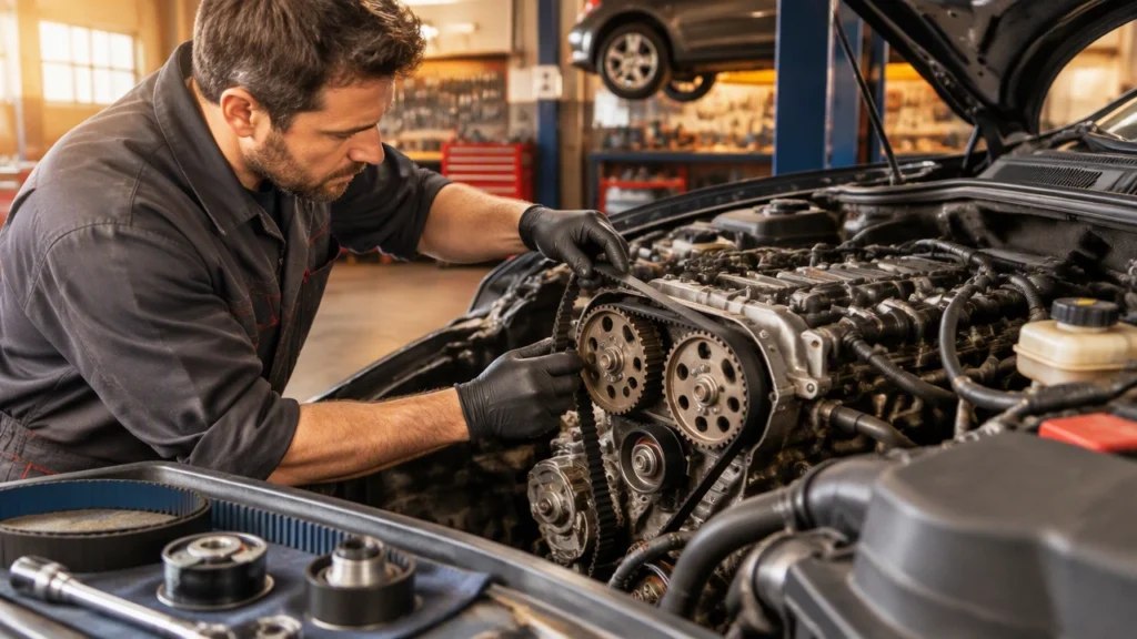 timing belt replacement interval and process